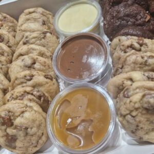 Cookie Dipping Box - 36 Cookies, 3 Flavours, 3 Dips.